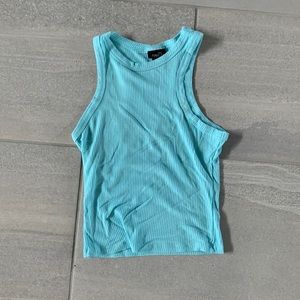 baby blue tank top. size small